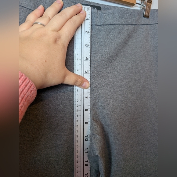 Halogen Nordstrom Grey Women's Flared Stretch Office Trouser Pants Size 10 - Picture 12 of 12